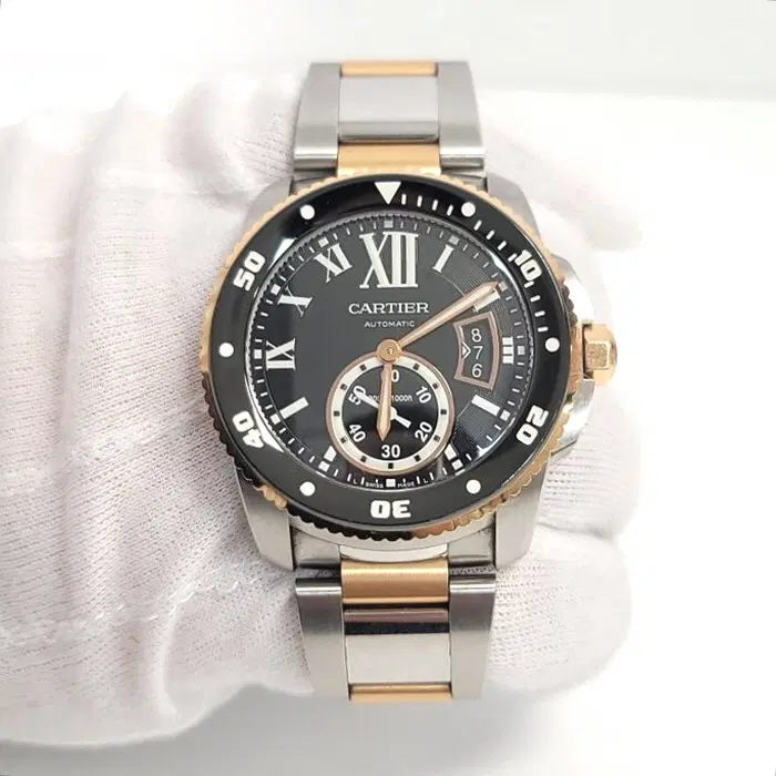 까르띠에 칼리브 드 다이버 핑크골드 콤비 42mm 사진 3
