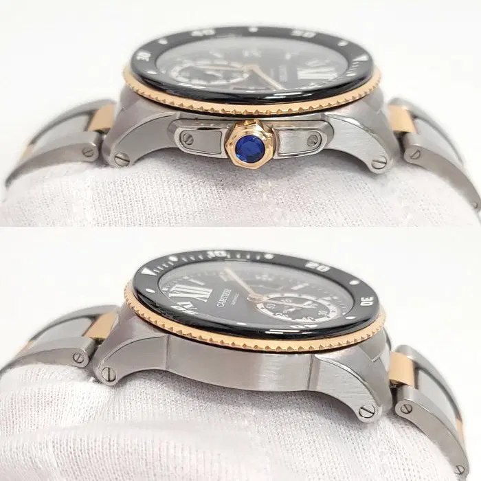 까르띠에 칼리브 드 다이버 핑크골드 콤비 42mm 사진 7