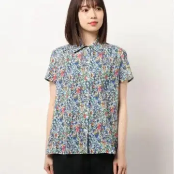 21SS A.P.C. CHEMISETTE CLEO 21P 꽃무늬 반팔 셔츠