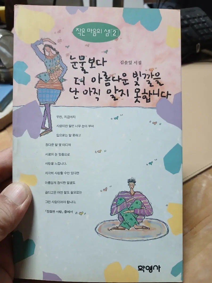 김솔잎 시집 눈물보다 더 아름다운 빛깔을 난 아직 알지 못합니다93년초판