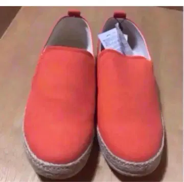 에스파드리유 슬립온 스니커즈 오렌지 무지 새상품 택 포함 무료배송