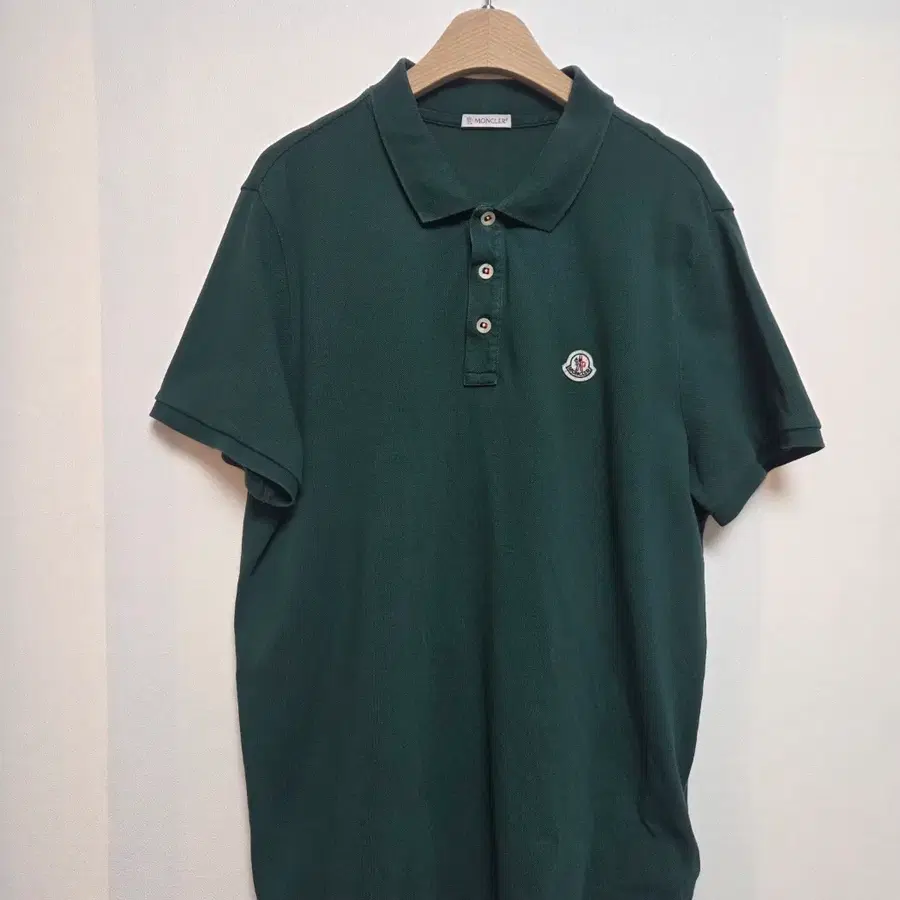 몽클레어 로고패치 폴로 반팔티 그린(XL) 260812_4