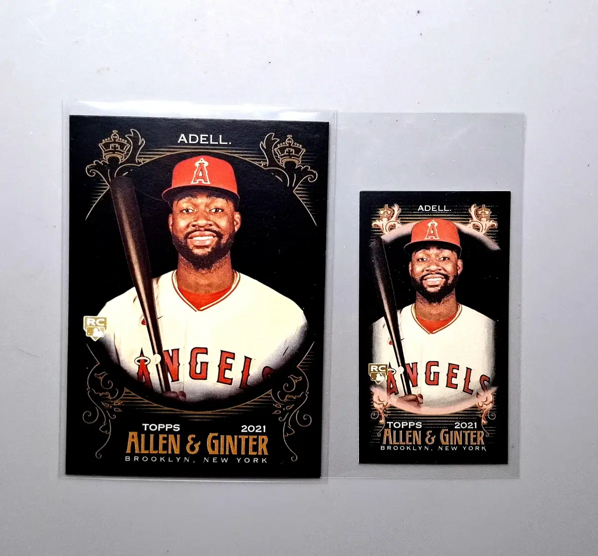 MLB 조아델 루키 베이스+미니카드 2021 탑스 앨런긴터X 온라인 한정 LA에인절스