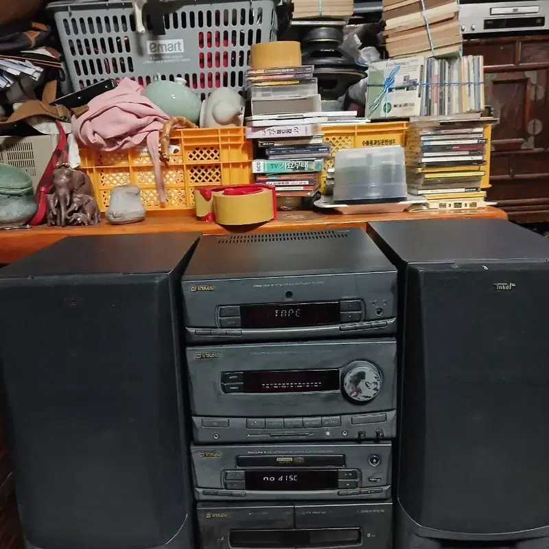 인켈 오디오 세트 스피커 포함(먼지딱아보냄니다)