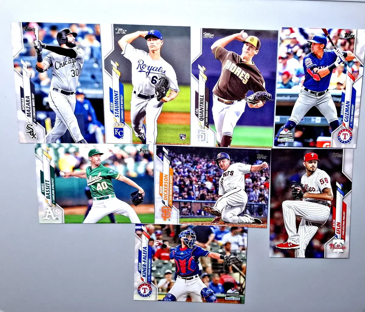 MLB 루키 등 8장 묶음 2020 탑스