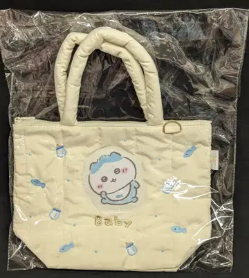 그레이 후드티 서비스 퀼팅 토트백/Chiikawa Baby 치이카와 (먼작귀) 하치와레