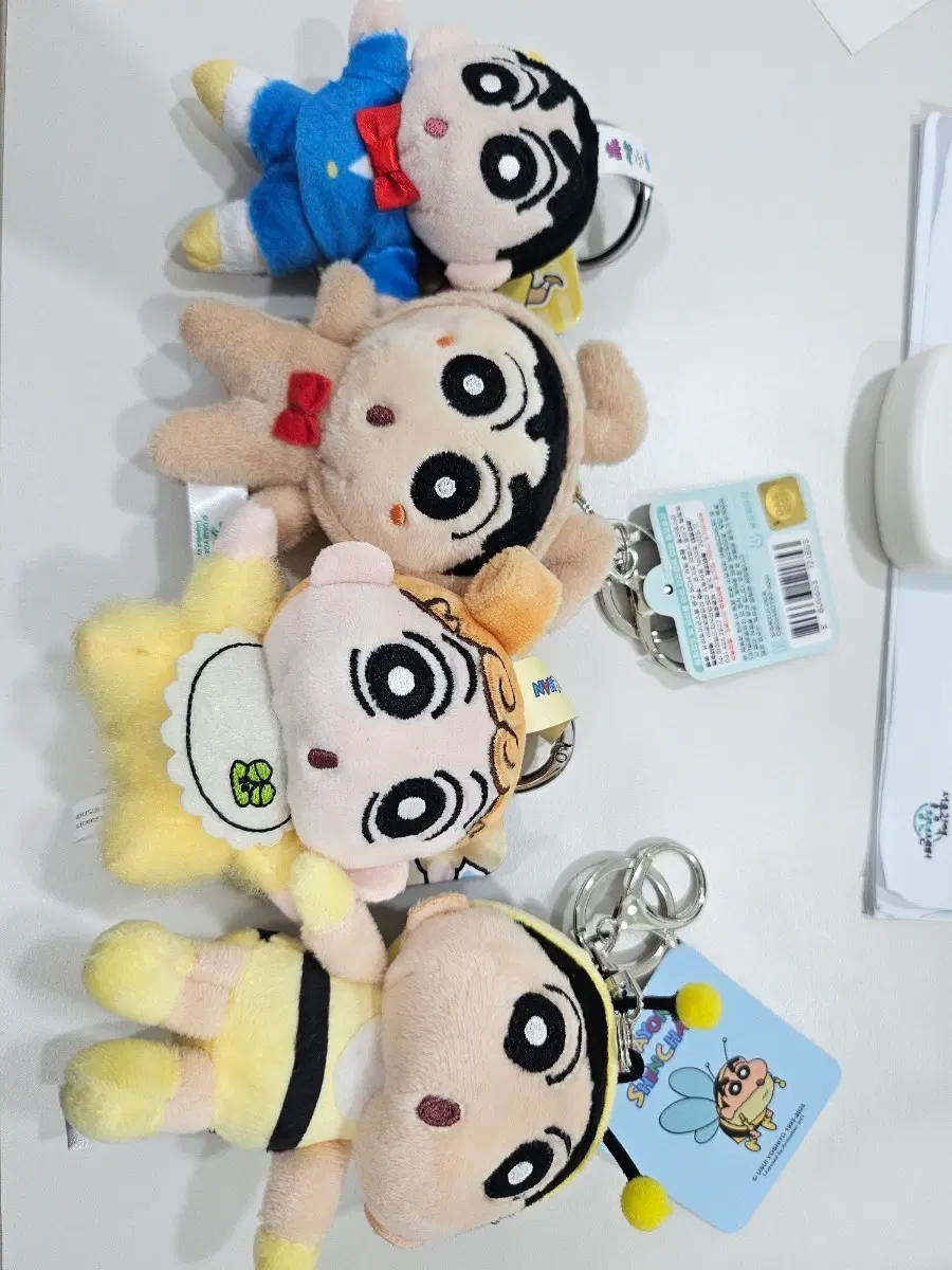 짱구 3개 & 짱아1개 일괄_ 짱구 키링_짱아 키링