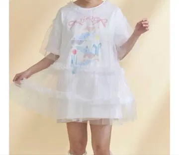 merry jenny 튤 티어드 튜닉 화이트
