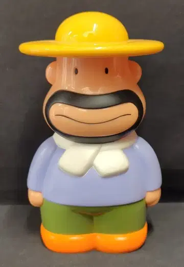 메이지 제과/Nitto/니토 플라스틱제 저금통 컬 아저씨 입 다문 160mm