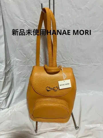 미사용 새상품 천연 가죽 HANAE MORI 택 포함 백팩
