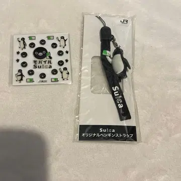 Suica 오리지널 펭귄 스트랩 모바일Suica 씰