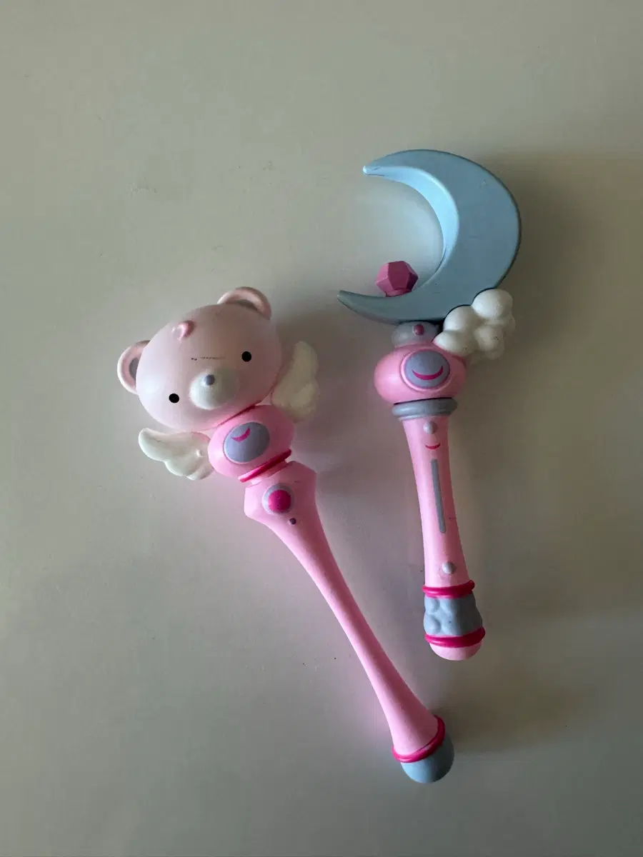 핑크 곰돌이/달 요술봉 세트