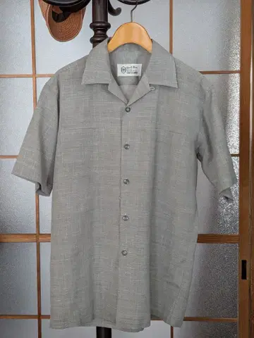 CHOYA SHIRT 초야 셔츠 일본제 빈티지 오픈 카라 반팔 셔츠 폴리 마 혼방