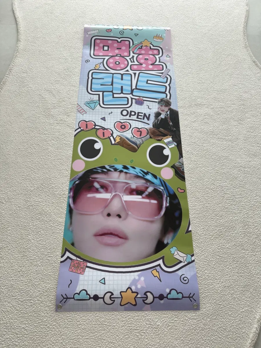Seventeen the8 birthday cafe standing banner large vanner