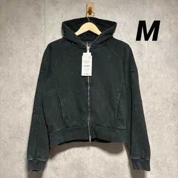 ZARA 크롭 핏 후디 M 새상품 워시 가공