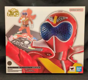 BANDAI SPIRITS S.H.Figuarts 진골조제법 비밀전대 고레인저 아카레인저 슈퍼 전대 50th Anniversary Ver.(최초 한정 받침대 부속)