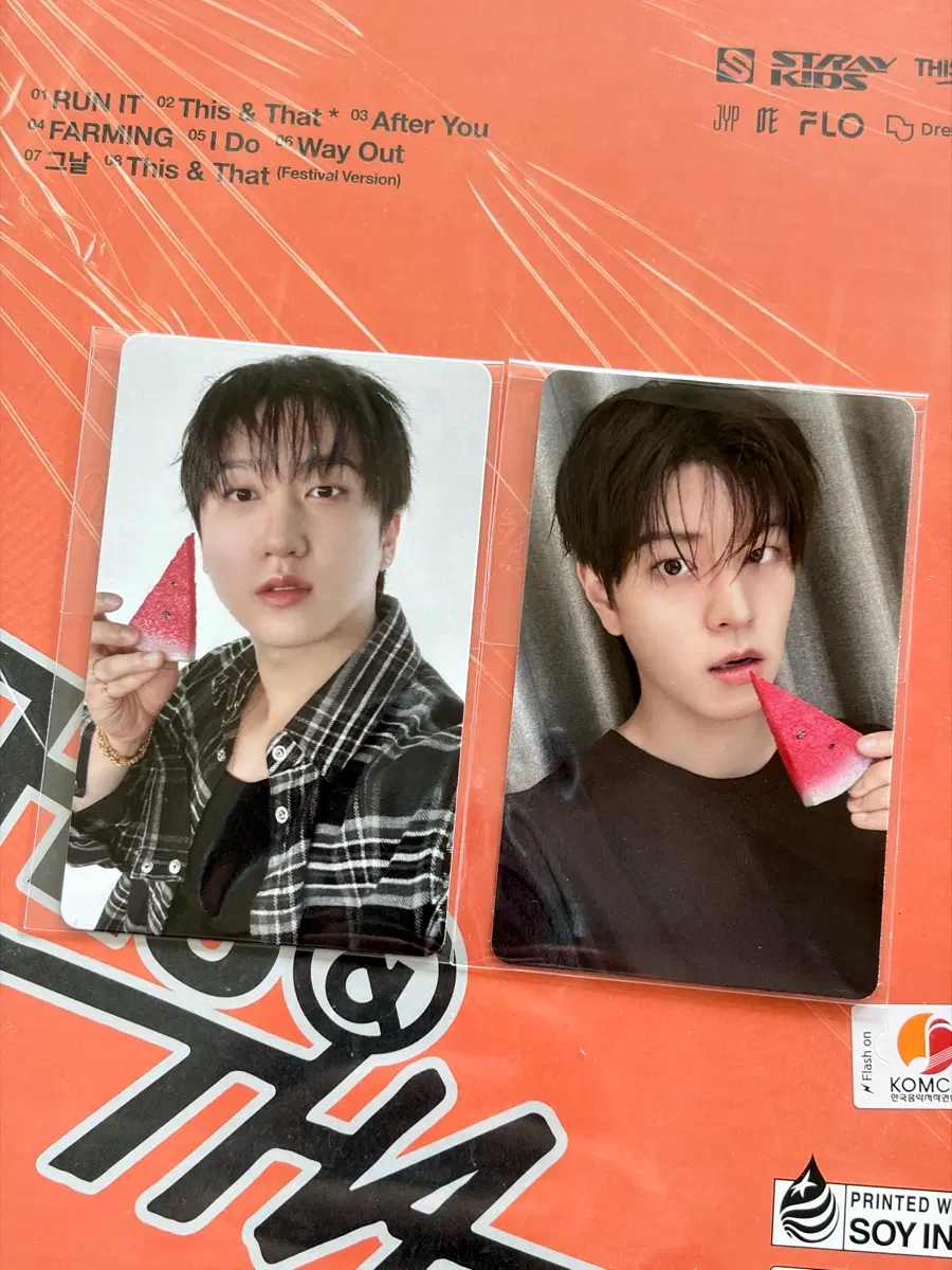 (일괄) 스키즈 창빈 승민 꿀멍즈 디스앤댓 팬즈 특전 수박 미공포 양도합니다
