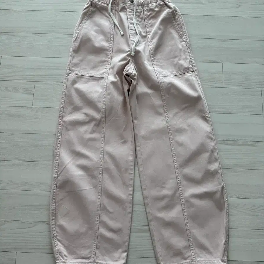 GU 핑크 카고 밴딩팬츠 S