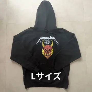 기묘한 이야기 메탈리카 헬파이어 클럽 콜라보 후드티 블랙