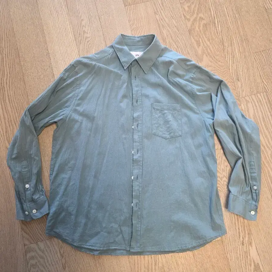 1) 이얼즈어고 햄프 셔츠 bluish green