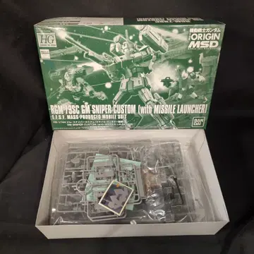 BANDAI SPIRITS HG 기동전사 건담 THE ORIGIN MSD 짐 스나이퍼 커스텀 미사일 런처 장비