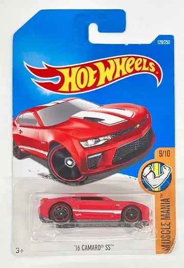 MATTEL HOTWHEELS MUSCLE MANIA 9/10 DHX40 '16 CAMARO SS/레드 129/250