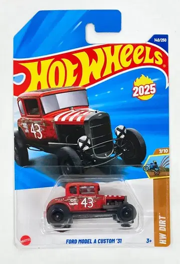 MATTEL HW DIRT 7/10 HOT WHEELS FORD MODEL A CUSTOM '31 140/250