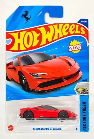 MATTEL FACTORY FRESH 5/5 HOTWHEELS FERRARI SF90 STRADALE 191/250