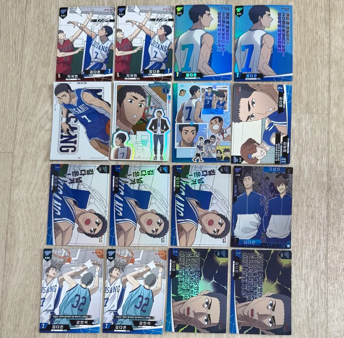 갑타 가비지타임 김다은 콜렉팅카드 하이라이트픽 1쿼터 2쿼터 4쿼터 김다은 데코 태양샵