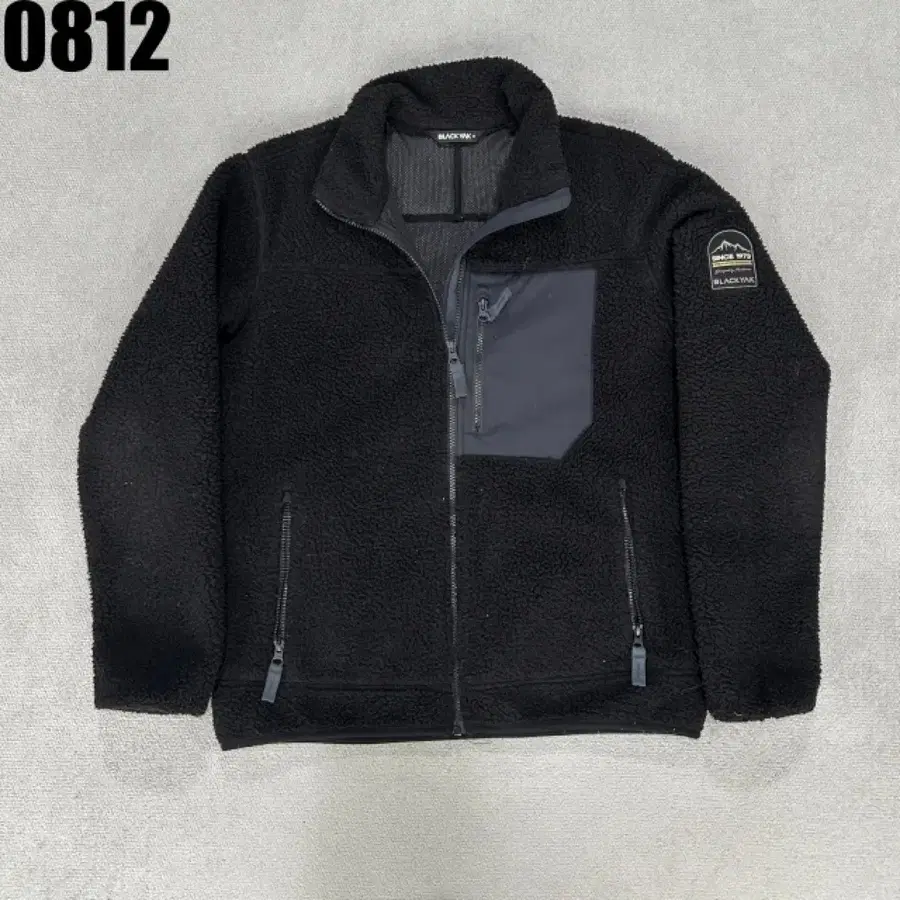 블랙야크 플리스 집업 자켓 블랙 95