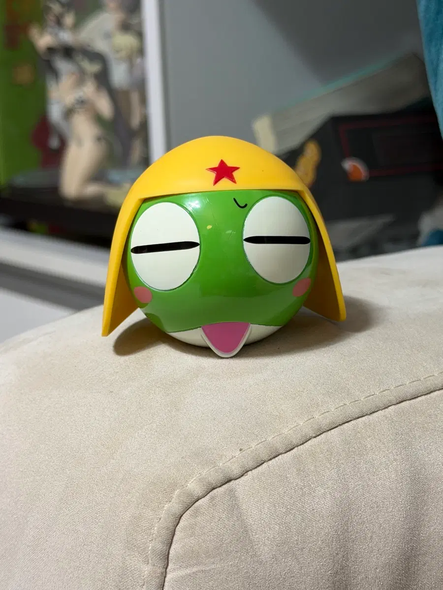 케로로 캬라셀 헤드 피규어 소품함 고전 얼굴 (케로로)