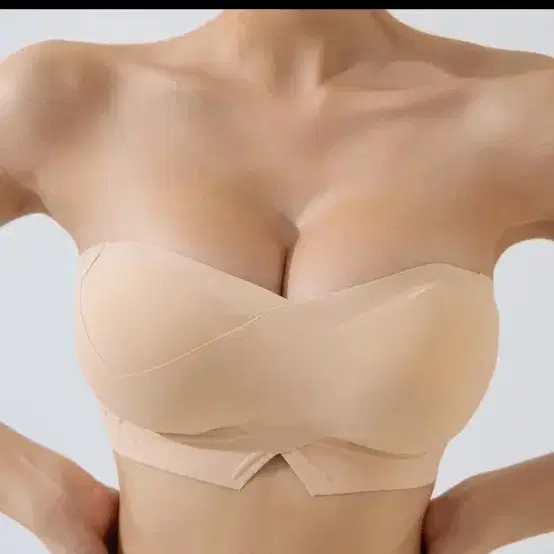 엘렌스룸 푸쉬업 오프숄더 노와이어 심리스 끈없는 브라 속옷 새거