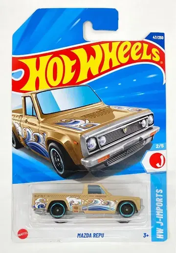 MATTLE HOTWHEELS HW J-IMPORTS 2/5 HYW98 MAZDA REPU/라이트 브라운 47/250