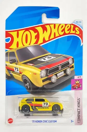 MATTEL COMPACT KINGS 4/5 HOTWHEELS '73 HONDA CIVIC CUSTOM 90/250