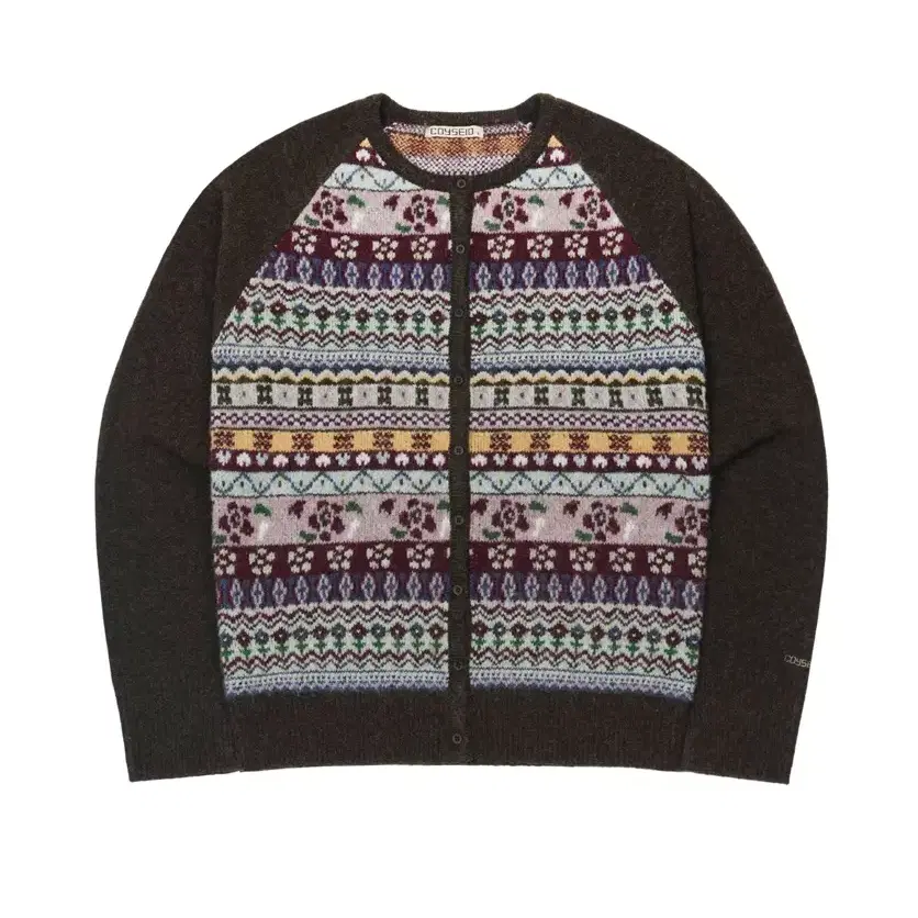 <정가이하 판매>코이세이오 COTTAGE KNIT CARDIGAN BROWN