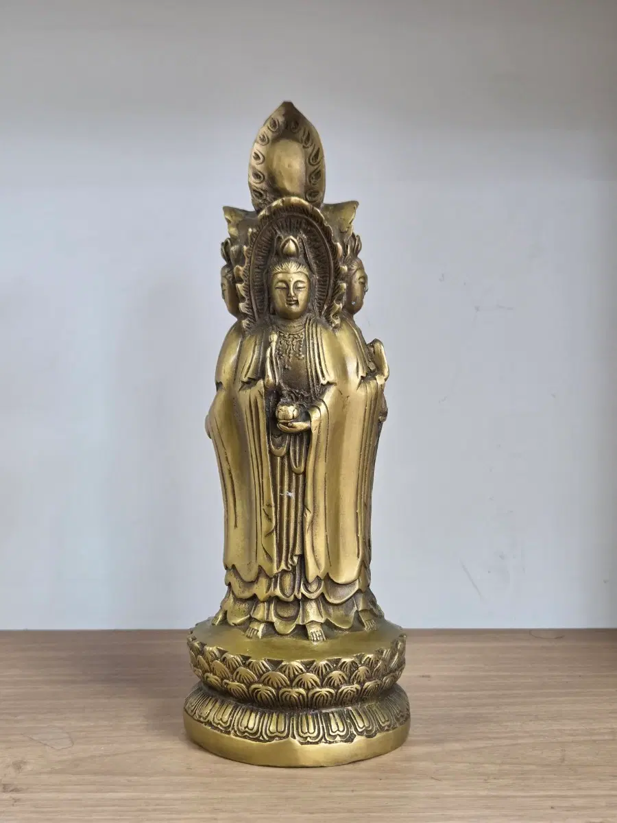 황동 관음보살상 4존불상