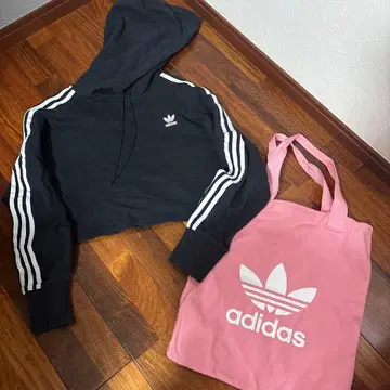 adidas 아디다스 후드티 크롭 기장 토트백 포함