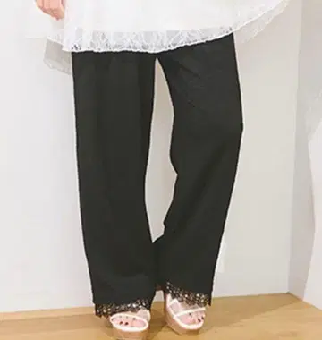 여성용 이지 팬츠 블랙 (츠지 노조미) 마무라