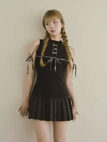 Darich 도킹 레이스업 미니 원피스 (미사용 새상품)