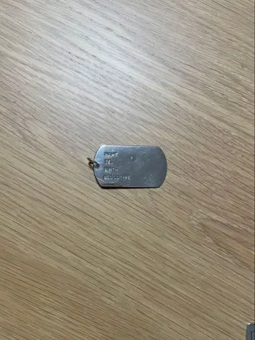 [ 새상품급 ] 실버 925 도그태그 플레이트 펜던트탑 ID 태그