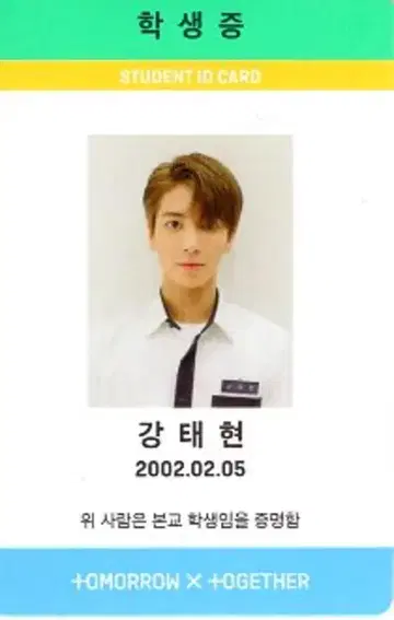 TXT THE DREAM CHAPTER: MAGIC TAEHYUN 학생증