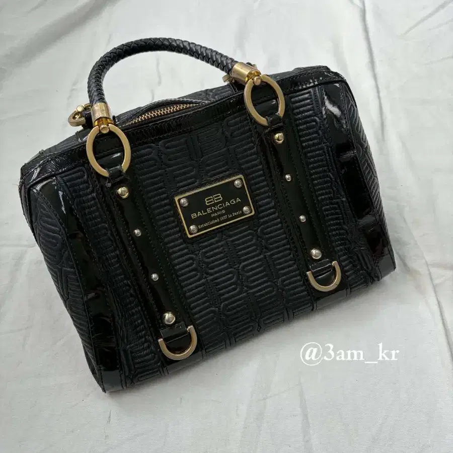Balenciaga BB Monogram Boston Bag