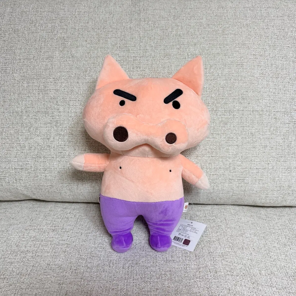 정품 짱구는 못말려 부리부리대마왕 백팩 가방 중형 인형