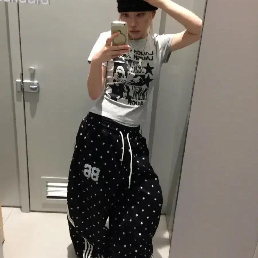 noncolmansion 86 Star three-line pants
