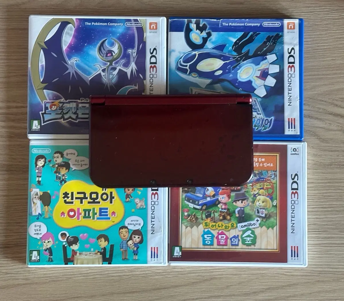 닌텐도 3DS 포켓몬스터 문 /알파사파이어/동물의숲/친구모아 아파트 게임칩