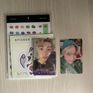 BTS DECO KIT 스티커 포토 카드 세트