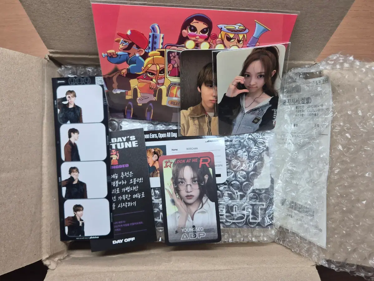 미개봉)올데프 엠웨이브 친필 싸인앨범+ 팝업 굿즈 set
