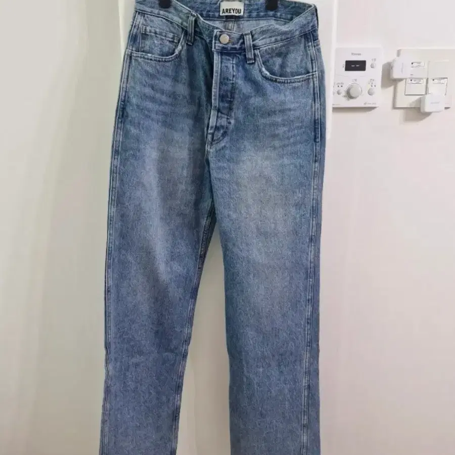 연청 와이드 청바지