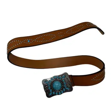 Vintage Studs Turquoise Belt