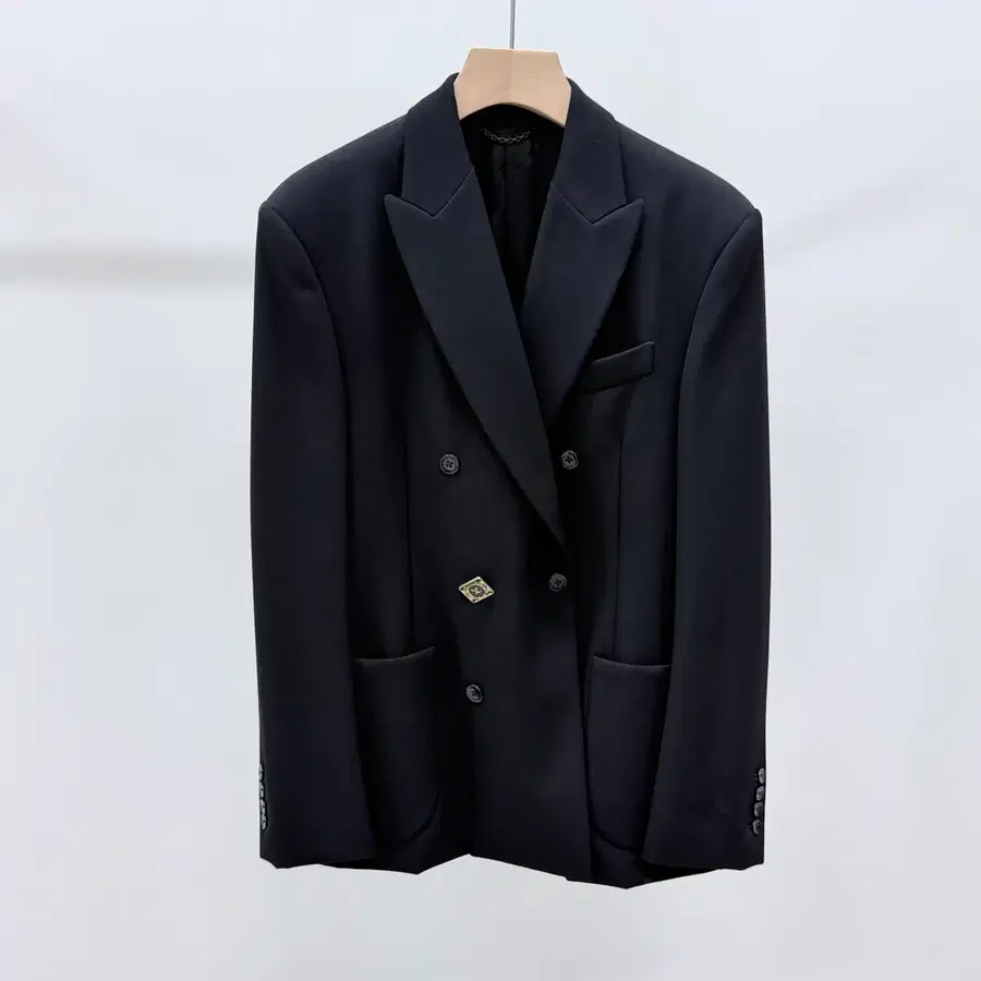 [S+급/50] 루이비통 울 트윌 블레이저 정장 자켓 블랙